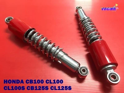 Fit HONDA CB100 CB125 CB125S CL100  CL125S Red Rear Shock Set "320mm"  *VI580* Foto 1 de 4