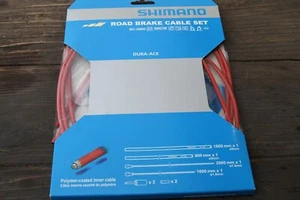 Juego de cables de freno Shimano Dura Ace BC-9000 NUEVO rojo - Imagen 1 de 4