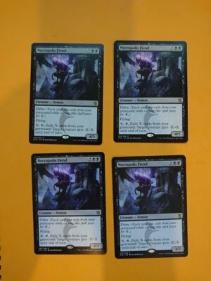 Necropolis Fiend   playset  Demon MTG 4 Card.  Khans of Tarkir - Image 1 of 4