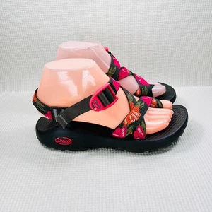 Chaco Womens US 7 Floral Pink Rose Strap Z/2 Classic Sport Sandals - Picture 1 of 11