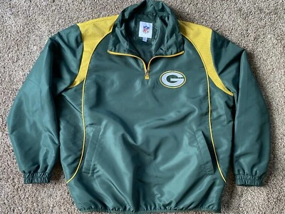 GIII NFL Green Bay Packers 1/4 Zip Pullover Windbreaker Jacket - Size XL - Image 1 of 4