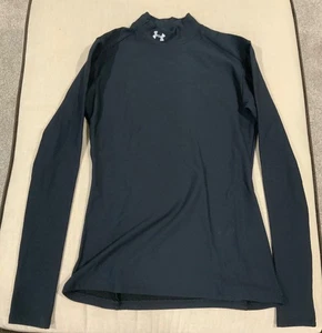 Under Armour Womens Fitted Top Athletic Shirt Black Medium - Picture 1 of 3
