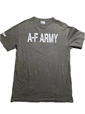 Vintage A-F Army Too Smart To Kill Double Sided T Shirt Murina Tag 90s Military - Image 1 of 4