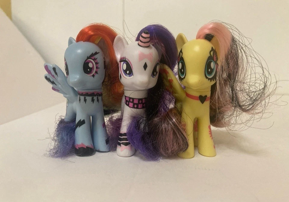 My Little Pony PonyMania Lot of 3 Gothic Emo Y2K RARE Toys R Us Exclusive - Image 1 of 4