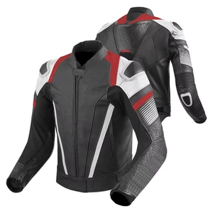 Motorcycle Leather Racing Jacket with highy quality material - Imagen 1 de 3
