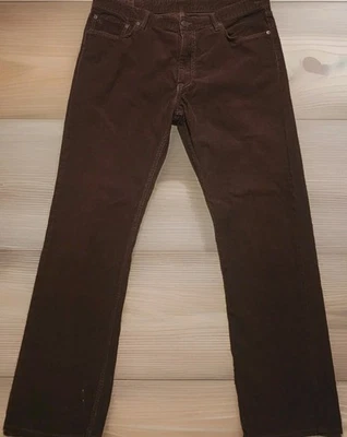 Pantalones de pana Polo Ralph Lauren para hombre 38 x 32 marrón oscuro clásicos 650 rectos Foto 1 de 4