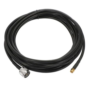 4.5 M/15Ft N Male to SMA Male Cable, Ultra Low Loss Antenna Connector, Black - Zdjęcie 1 z 5