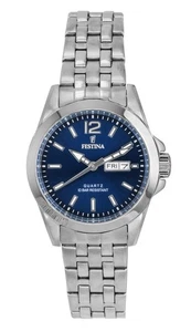 Reloj para mujer Festina clásico de acero inoxidable esfera azul F20455-3 100M - Imagen 1 de 4