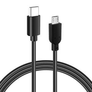 Câble Micro USB-C vers USB - Cordon Flexible 2FT, Prend en charge la Charge Rapide et 2 Pieds - Photo 1/6