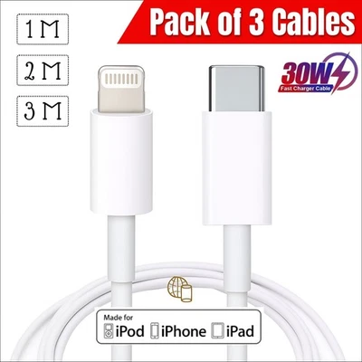 Type C to iPhone PD Fast Charger Cable Wire For iPhone 14 13 12 11 Pro Max XR X - Image 1 of 4