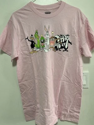 Camiseta masculina LOONEY TUNES, TAMANHO M rosa - Imagem 1 de 4