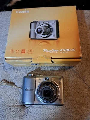 Canon PowerShot A1100 IS Plateada PROBADO FUNCIONA Foto 1 de 3