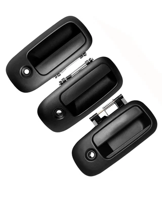 3Pcs Exterior Door Handle Set Fits 10-22 Chevy Express GMC Savana 1500 2500 3500 - Image 1 of 4