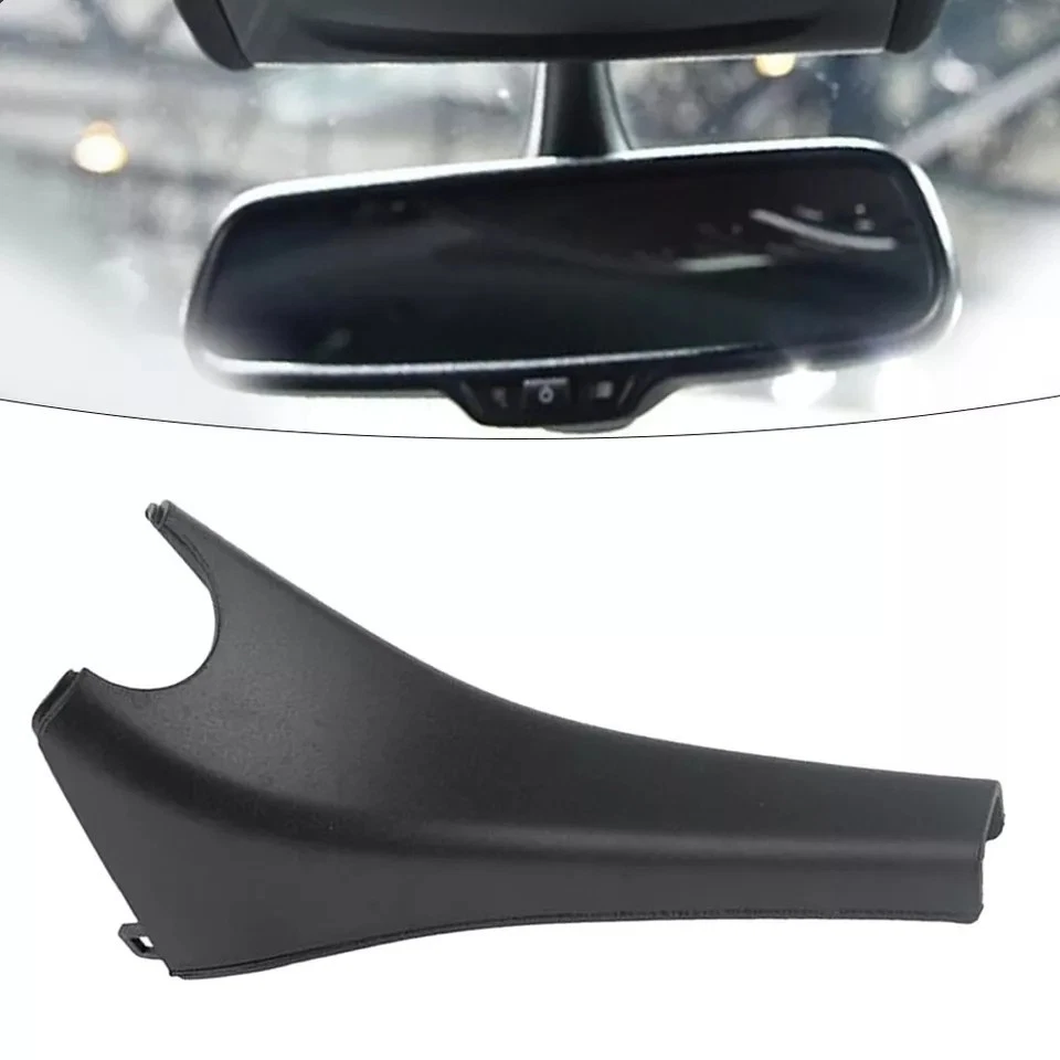 New Black Interior Rear View Mirror Trim Cover For Audi A4 A5 A6 S3 S4 S5 S6 TT - Image 1 of 4
