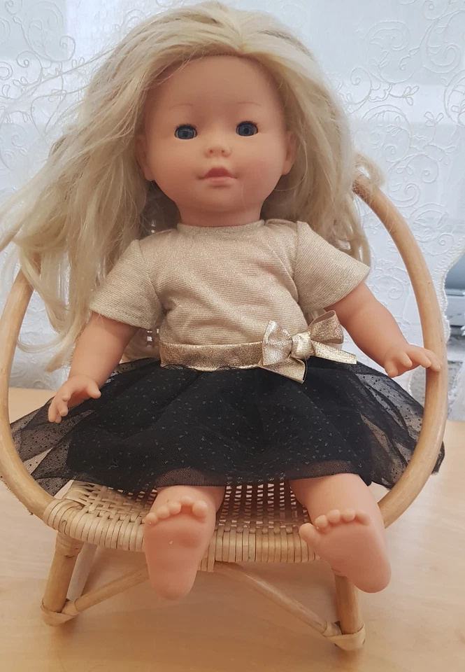 POUPÉE COROLLE 36 CM BLONDE YEUX BLEUS - Photo 1/4