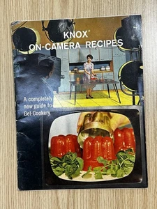 Vintage 1962 KNOX On Camera Recipes Gelatine Cook Book Retro Paperback - Picture 1 of 9