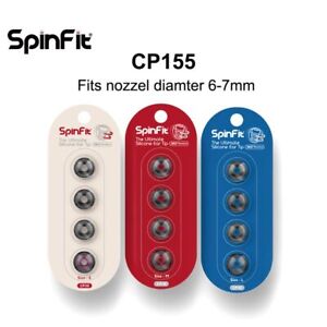 SpinFit CP155 Silicone Ear Tips for Earphone Replacement 5.5mm Nozzle Dia Larger