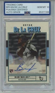 2022 Topps Brooklyn Collection Bryan De La Cruz RC signed PSA/DNA auto Grade 10 - Picture 1 of 2