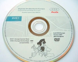 Audi A3 A4 A6 TT R8 RNS-E navigation DVD 2007 UK Germany France Benelux Italy - Picture 1 of 11