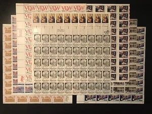 400 U S MINT STAMPS 8 SHEETS #1056 1025 1579 1701 1703 1710 1529 1705 FV $46! - Picture 1 of 10
