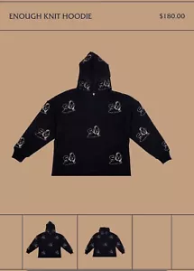 Russ Santiago Clothing Line Enough Knit Hoodie Brand New Size XL (Sold Out) - Picture 1 of 7