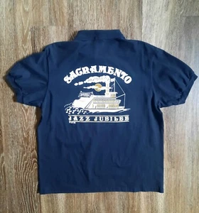 Vintage Sacramento Jazz Jubilee Stedman by Hanes Polo Shirt (Medium) - Picture 1 of 14