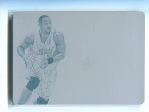 2016-17 Flawless Printing Plate Cyan Alonzo Mourning 1/1 Miami Heat - Picture 1 of 2