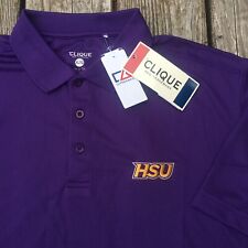 Hardin Simmons University Cowboys Polo Shirt Cutter Buck golf new purple sz XL