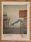 1966 Linde Star Necklace Blue Stocking Girls Leg Photo Pop Art Vintage Print Ad