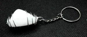 PORTACHIAVI con onice bianco per uomo donna pietre dure yoga sport reiki mineral - Imagen 1 de 5