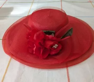 August Hat Company Beautiful Hat, Red new original with tags. - Picture 1 of 4