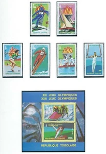 Togo Olympic Games 1980 Lake Placid & Moscow perforated set and block MNH - Picture 1 of 1