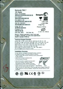 ST3120026AS, 9W2813-351, 3.18, WU, 5JT2, SEAGATE SATA 120GB - Picture 1 of 1