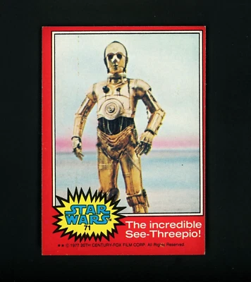 The Incredible See-Threepio! 1977 Topps Star Wars #71 EX-MT - Image 1 of 2