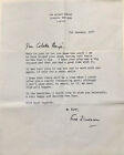Fred ZINNEMANN - Lettre signée adressée à Colette Bergé (1977)