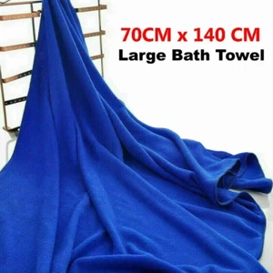 X Large Microfibre Lightweight Beach Towel Sheet Travel Swimming Summer 70x140CM - Picture 1 of 11