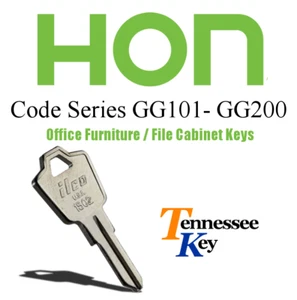 Hon Desk & File Cabinet keys / Select your key code / Series GG101-GG200 - Picture 1 of 8