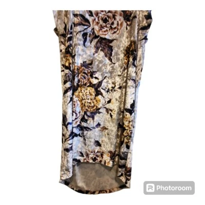 MM6 Maison Margiela Velour Floral High-Low Dress - Image 1 of 4