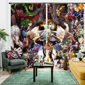 Cubierta completa del personal de anime bloqueo 3D foto impresión cortina tela cortinas ventana - Imagen 1 de 10