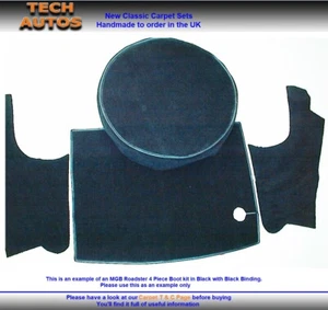 Boot Trunk Carpet Set Handmade to Order Tufted Deep Pile MG MGB Roadster - Picture 1 of 4