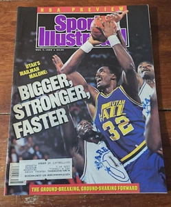 Novermber 7 1988 Sports Illustrated Karl Malone Bigger Stronger Faster Magazine - Picture 1 of 2