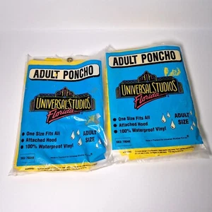 Vintage Disney Universal Studios Florida Poncho für Erwachsene - selten x2 - Bild 1 von 4