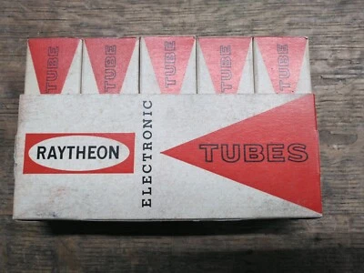 (Lote de 5) Tubos eletrônicos Raytheon 5DH8 NOVO NA CAIXA - Imagem 1 de 3