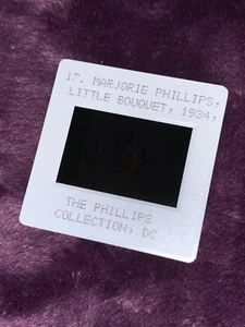 MARJORIE PHILLIPS, LITTLE BOUQUET, 2 X 2 / 35mm museum quality slide - Picture 1 of 3