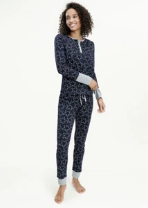 CLEARANCE - Splendid Vintage Thermal Sleep Set in Festive Sky Navy - S, M, L - Picture 1 of 4
