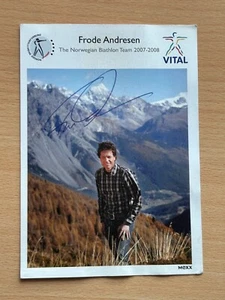 Frode Andresen - Biatlón - Tarjeta de autógrafo firmada original - S10314 - Imagen 1 de 1