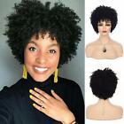 Short Black Kinky Afro Wig for Black Women Natural Synthetic Curly Cosplay party