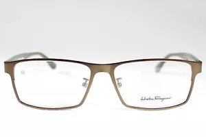 Salvatore Ferragamo Eyeglasses SF2506 Unisex Green Full Rim Metal Glasses Frames - Picture 1 of 4