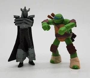 Vintage Rare Master Splinter Leonardo Figurines Teenage Mutant Ninja Turtles - Picture 1 of 8