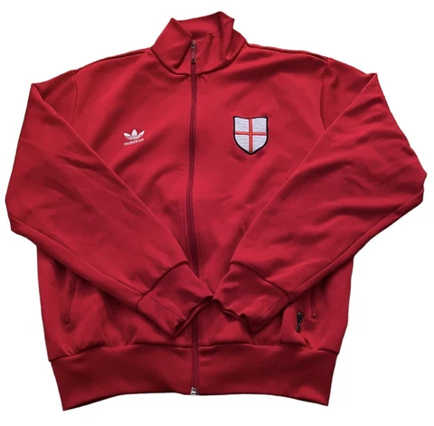 Adidas England World Cup FIFA Men’s Red Football Soccer Track Jacket Size Large Cover
